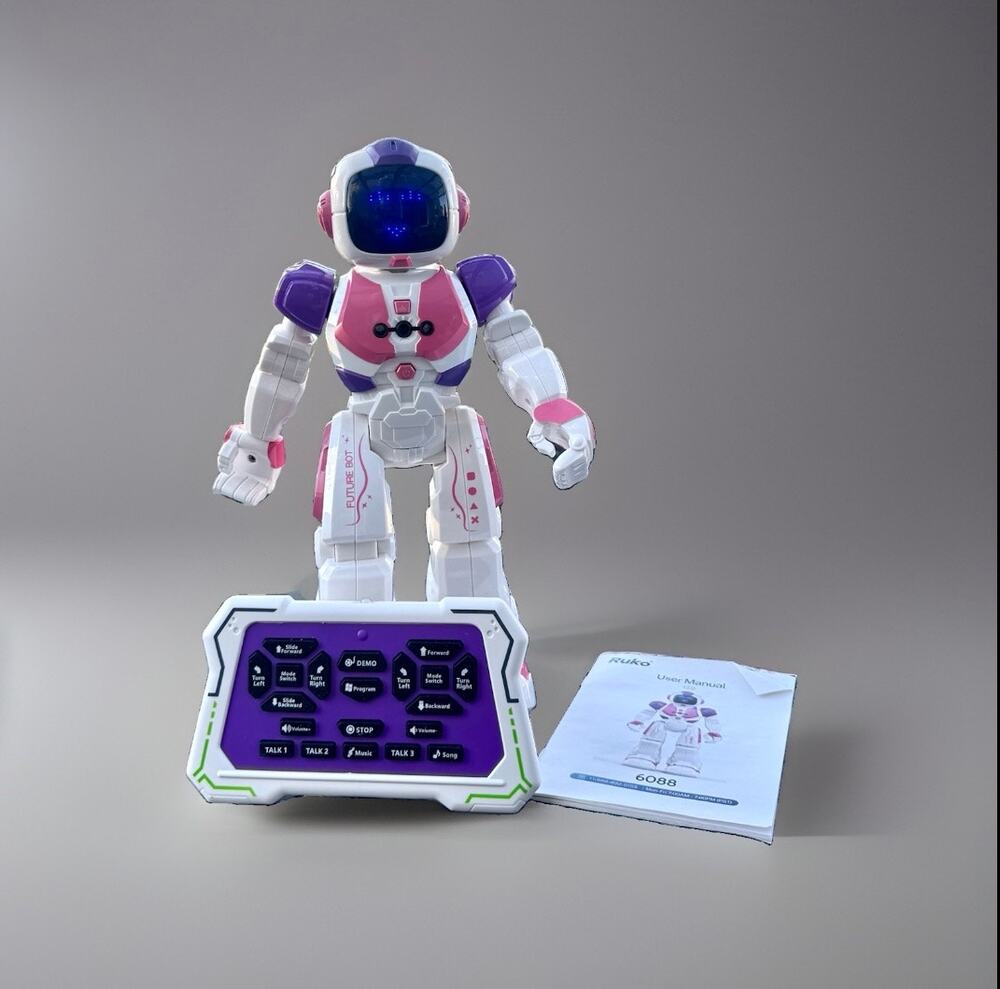 Ruko 6088 RC Robot Interactive Programmable Toy Tested Working w/ Remote Manual